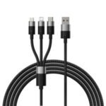 Baseus StarSpeed 1.2 Meter USB to M+L+C 3.5A  Cable – 1Y