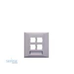 OPTICAL FIBER FACE PLATE 4 PORT SC