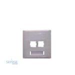OPTICAL FIBER FACE PLATE 2 PORT SC