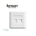 FACE PLATE - LANSAN 2 PORT  FLAT (LFP002)