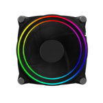 GAMING COOLER FAN - GAMEMAX GMX-12-DBB DUAL RING ARGB