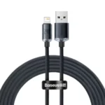 Baseus Crystal Shine Series 2Meter 2.4A USB to iPhone Fast Charging Data Cable