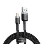 Baseus Cafule 1 Meter Nylon Braided Cable USB To Lightning QC3.0 2.4A – 1Y