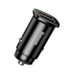 Baseus  Square Metal 30W A+A Dual QC3.0 Quick Car Charger Black – CCALL-DS01 – 1 Year Warranty
