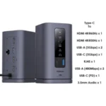 Baseus Spacemate Series 10-in-1 Dual Screen Docking Station (Windows, MacOS, Android, Chrome OS)