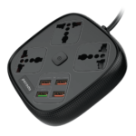 Porodo Quick Charge 3.0 USB + 3A Auto-ID Ports 4 USB 3 Sockets Anti-Static