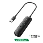 UGREEN 4 – Port 0.25 Meter USB 3.0 Hub (Black) – CM416 – 10915 – 1 Year Warranty