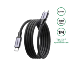 UGREEN 1Meter 100W Magnetic Type-C to Type-C PD Fast Charging Cable – L520 – 55517 – 1 Year Warranty