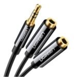 UGREEN 30620 3.5 mm Male to 2-Female Audio Splitter Cable (Black)