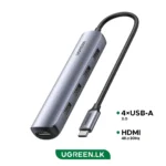 UGREEN 5 – in – 1 Type C HUB – CM417 – 20197 – 1 Year Warranty