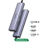 UGREEN 6 – in – 1 Type-C Multifunction Hub – CM512 – 15598 – 1 Year Warranty
