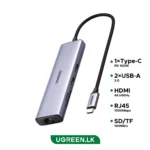 UGREEN 7 – in -1 Type-C Hub – CM512 – 60515 – 1 Year Warranty