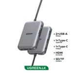 UGREEN Magnetic Docking 7-in-1 Type-C to HDMI 60Hz,Type-c,Usb,TF/SD Hub – CM896 – 65759 1 Year Warranty