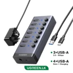 UGREEN 7 – Port  USB 3.0 * Hub (UK) – CM481 – 90306 – 1 Year Warranty