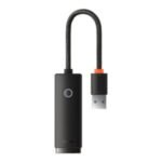 Baseus USB-A to RJ45 1000Mbps Lite Series LAN Port Gigabit Ethernet Adapter Plastic Black – WKQX000101- 1 Year Warranty