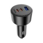 WiWU Wi-CC026 Aramid Fiber Warriors PD 200W Fast Car Charger – Black