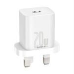 Baseus Super Si 20W Quick Charger 1C UK White – 1 Year Warranty