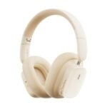 Baseus Bowie H1i Noise-Cancellation Wireless Headphones Stellar White – 1 Year Warranty