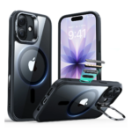 ESR Classic Hybrid Magnetic Case With Stash Stand For iPhone 17 Series