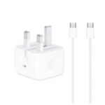 Apple iPhone 15 Pro Max 20w USB-C Power Adapter With Type-C To Type-C Cable – CN Version