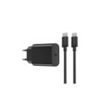 Wiwu WI-U001 Quick 2 in 1 20W C-C PD Fast Charger – Black